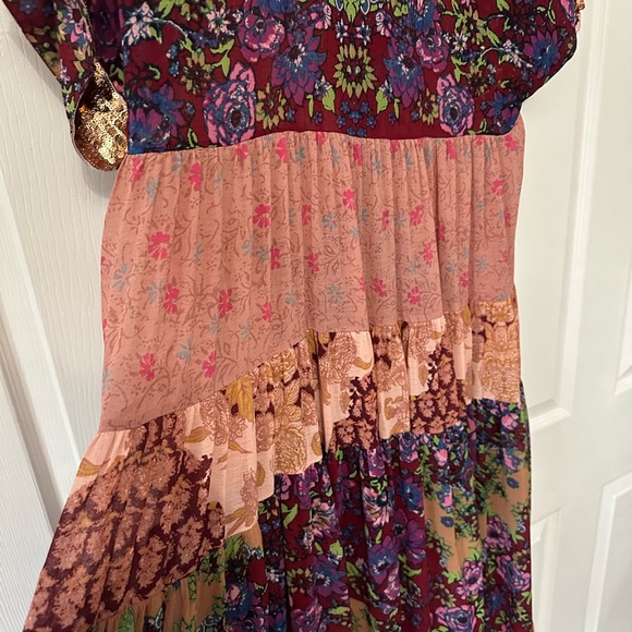 Free People Rare Floral Dress with Sequin - Picture 5 of 6